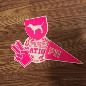 Pink Victoria’s Secret Mirror Stickers